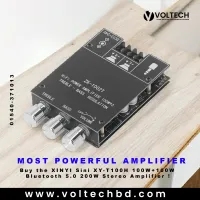 XINYI Sini XY-T100H + App 100W+100W Bluetooth 5.0 (Double Original TPA3116D2) 200W Stereo Amplifier | Voltech Electronics